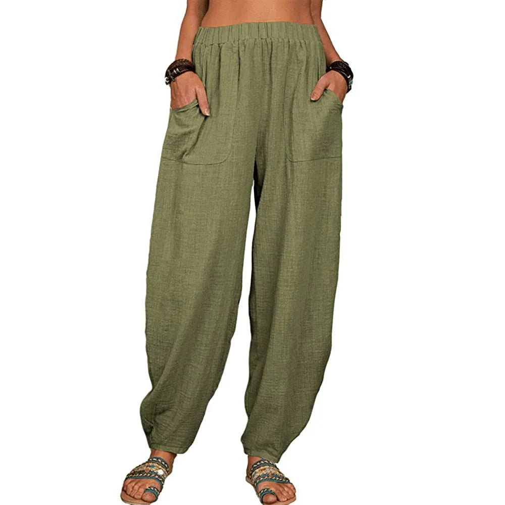 Casual Cotton Harem Pants