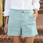 Women's Button High Waist Shorts