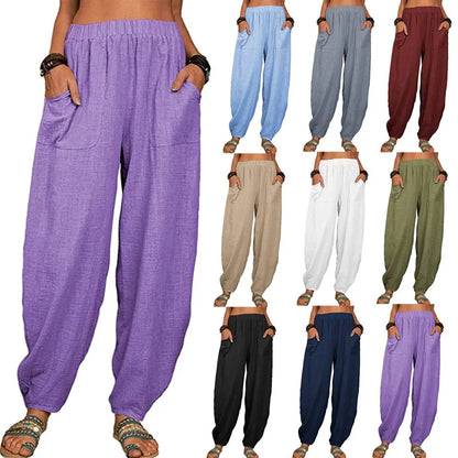 Casual Cotton Harem Pants