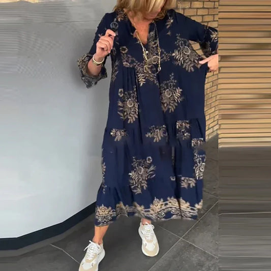 Vintage Bohemian A-Line Dress