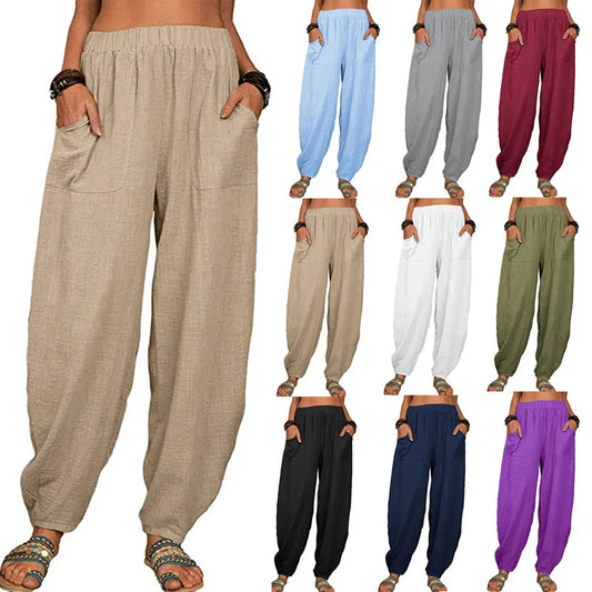 Casual Cotton Harem Pants