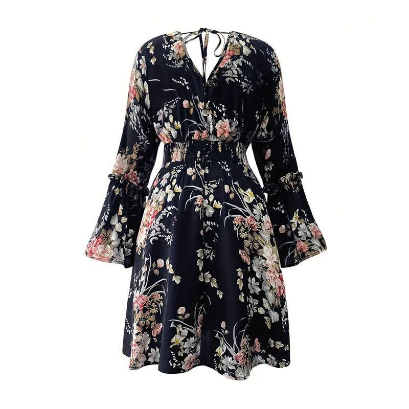 Elastic Waist Short Dress