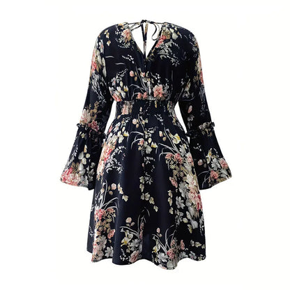 Elastic Waist Short Dress