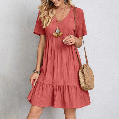 Simple Pleated Summer Dress