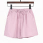 Sporty Linen Shorts for Women