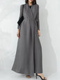 Stylish Pleated Robe Abaya
