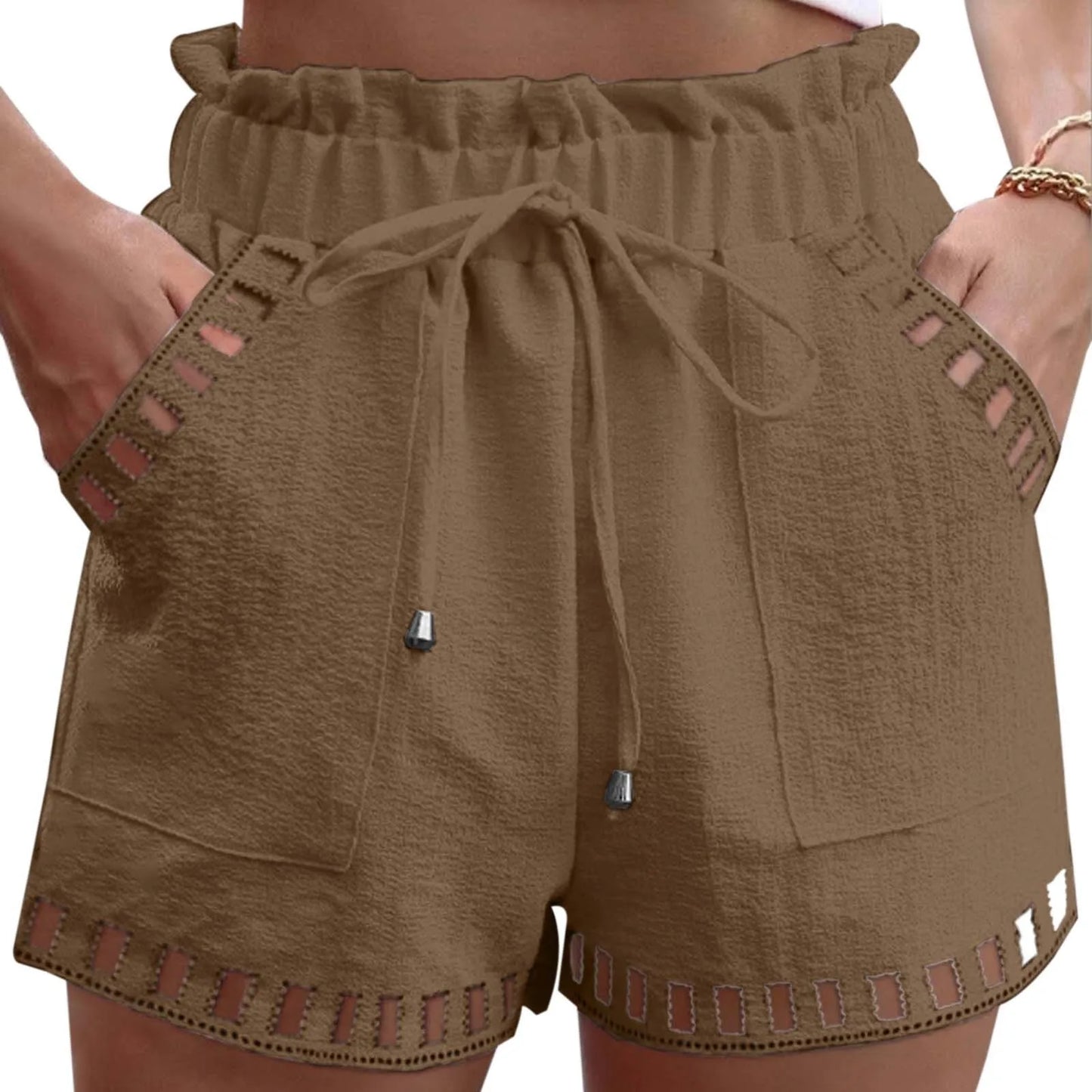 Cotton Linen Beach Shorts