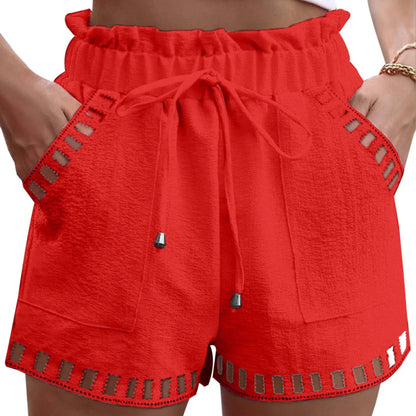 Cotton Linen Beach Shorts
