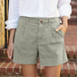 Women's Button High Waist Shorts