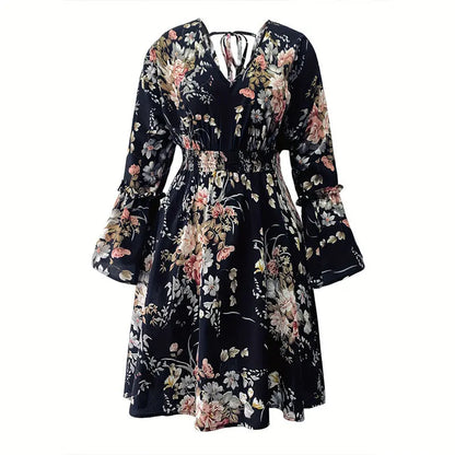 Elastic Waist Short Dress