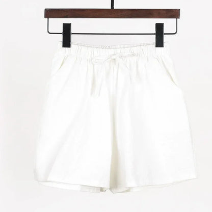 Sporty Linen Shorts for Women