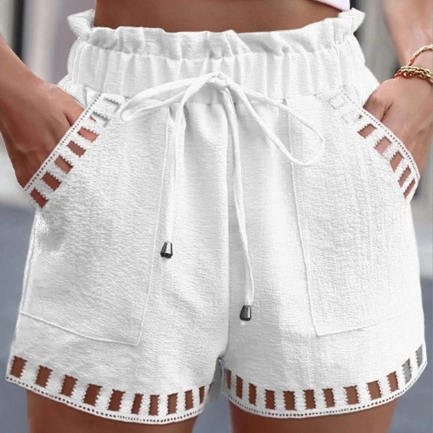 Cotton Linen Beach Shorts