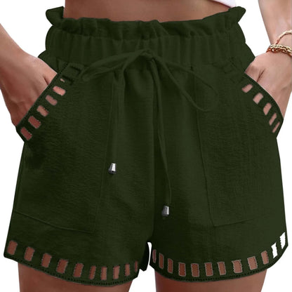 Cotton Linen Beach Shorts
