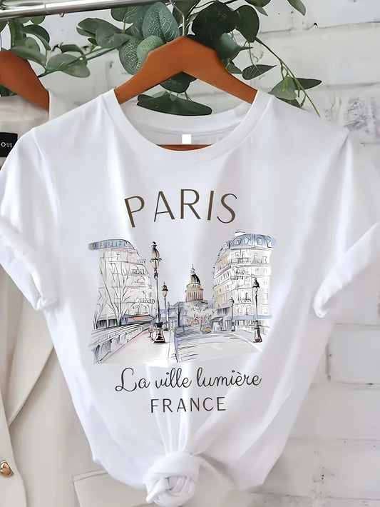 Paris Women's Print T-shirt