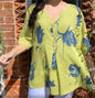 Elegant Flower Print Blouse