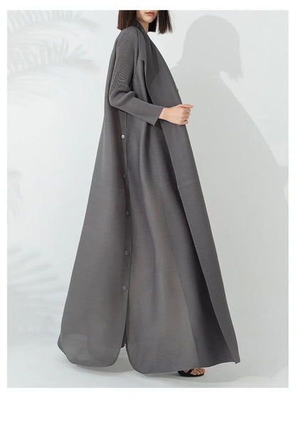 Stylish Pleated Robe Abaya